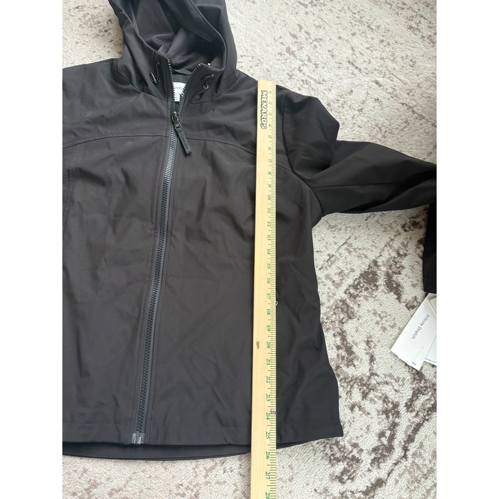 Calvin Klein Mens Infinite Stretch Softshell Hooded Jacket Black size XL - Picture 4 of 6